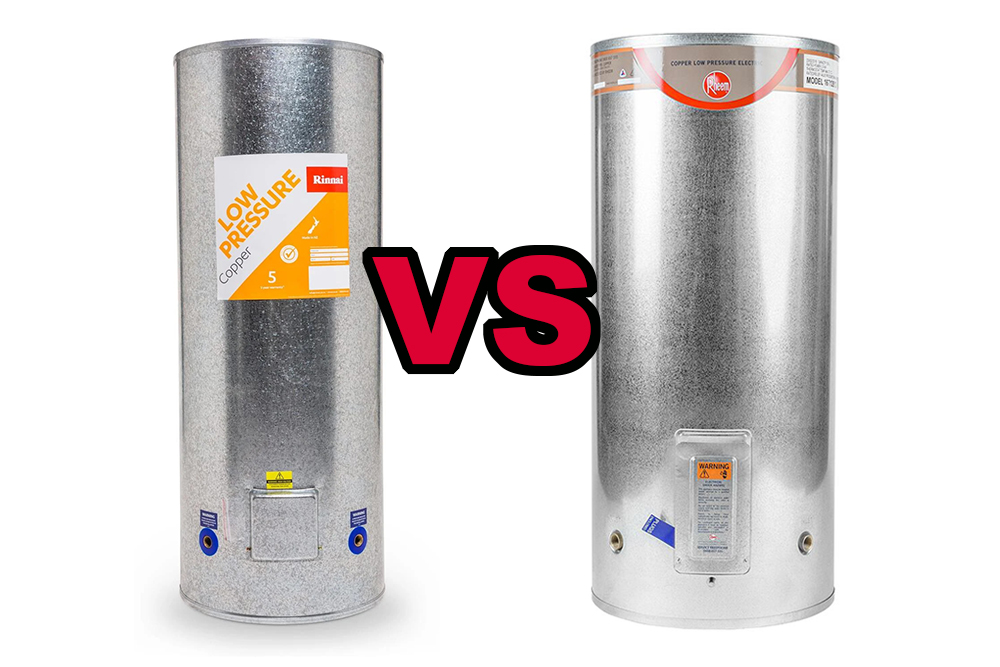 Rheem Vs Rinnai hot water cylinders